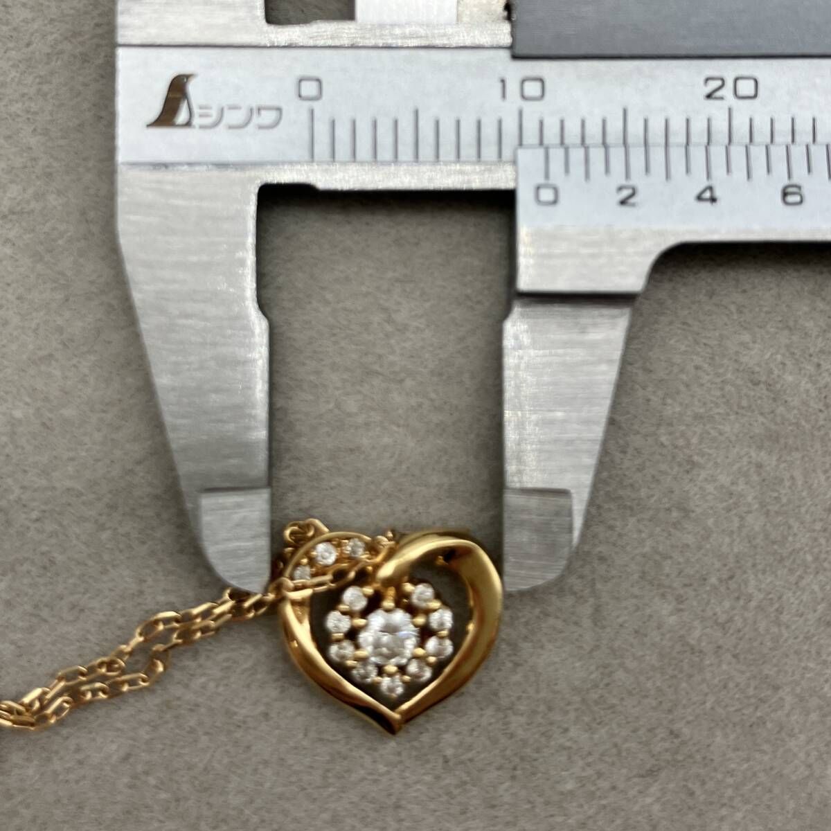 4℃ K18ダイヤモンドネックレス 18金 ダイヤ ヨンドシー ヨンドシー 4℃ 0.06ctダイヤモンドベゼル イエローゴールド