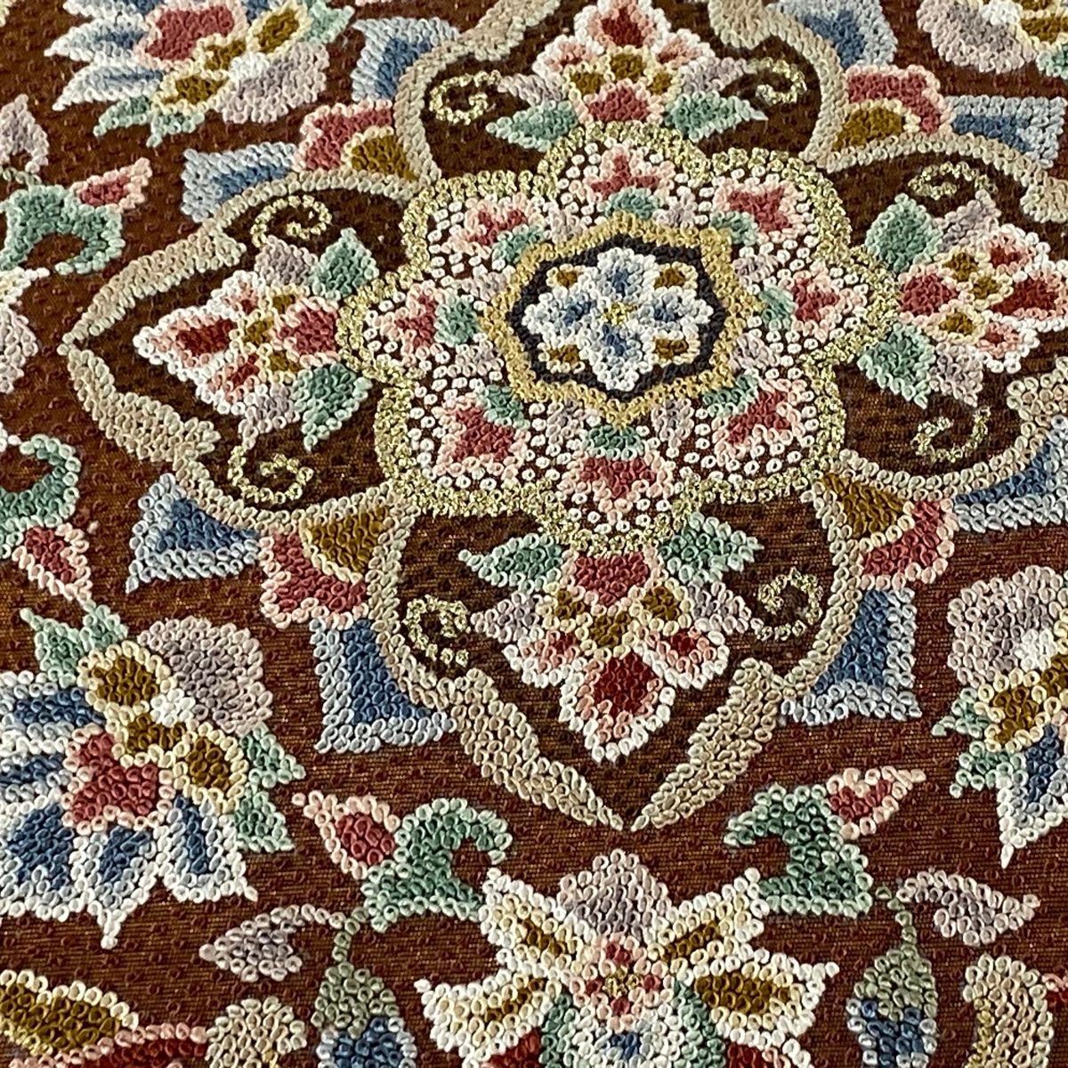 O0698 美品 逸品 粋 引箔 墨流し 正絹 袋帯 O0698 美品 逸品 粋 引箔 墨流し 正絹 袋帯