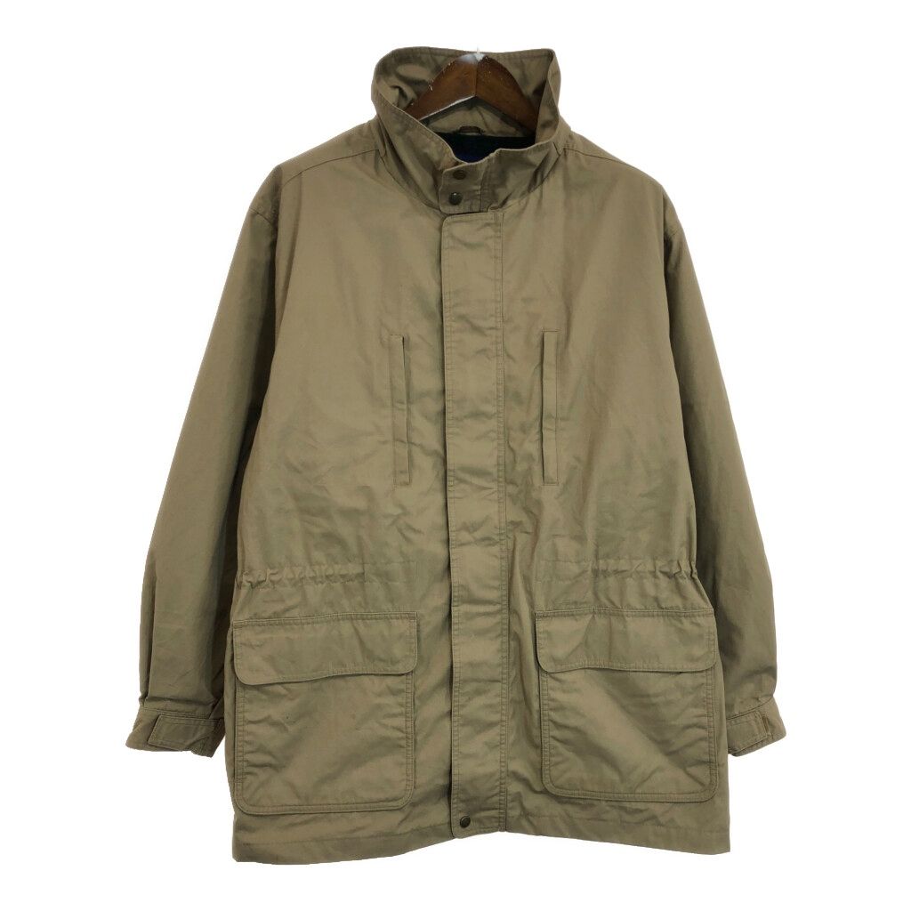 00年代 LANDS´ END ランズエンド ハーフコート アウトドア ベージュ(メンズ XL) 古着 U3303