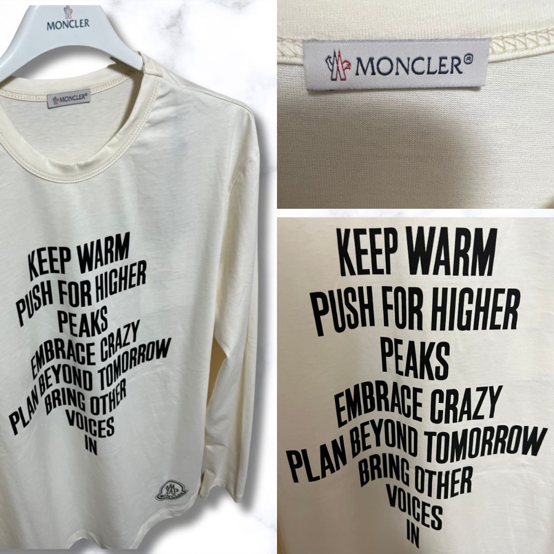 ☆未使用☆本物保証！MONCLER レタリングロゴ ロングTシャツ 在庫S