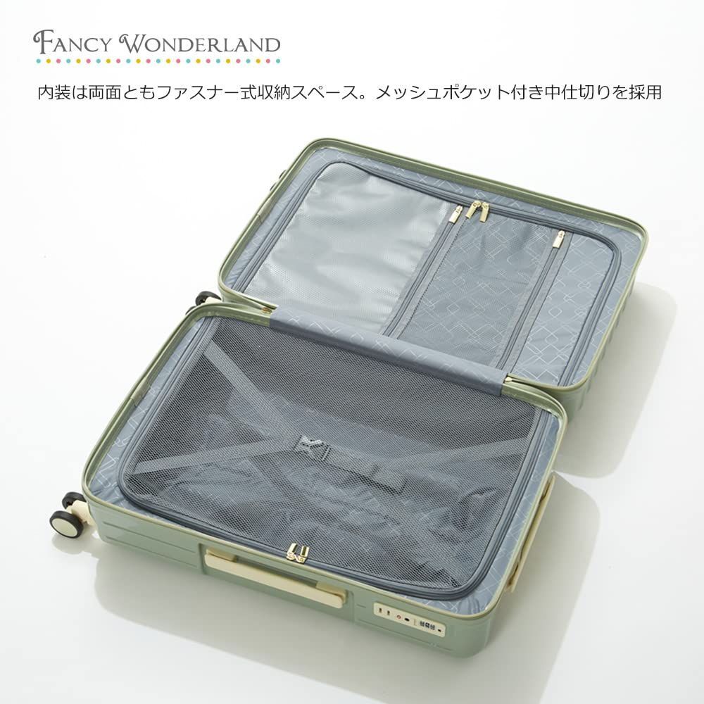 fancywonderland スーツケース キャリーバッグ キャリーケース ファスナータイプ ダブルキャスター TSAロック ハード ジッ fancywonderland スーツケース キャリーケース キャリーバッグ s m l