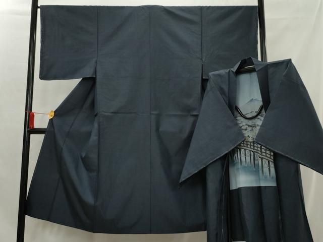 平和屋着物□男性 本場大島紬 アンサンブル 亀甲絣 正絹 逸品 未