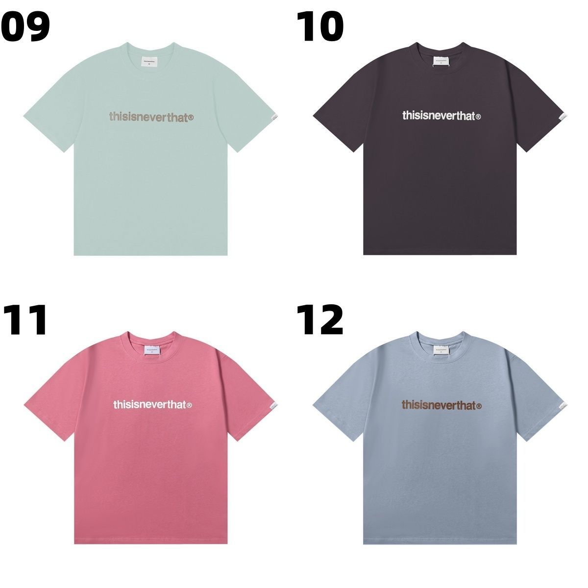新品　韓国　ディスイズネバーザット　プリント　半袖Tシャツ　グレー　Sサイズ プリント Tシャツ グレー（灰色）系 thisisneverthat