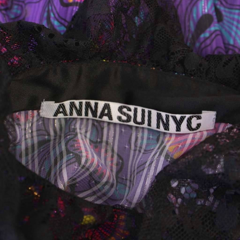 ANNA SUI - 【新品】　ANNA SUI のシアーブラウス シアー配色ドロストショートシャツ – ANNA SUI NYC