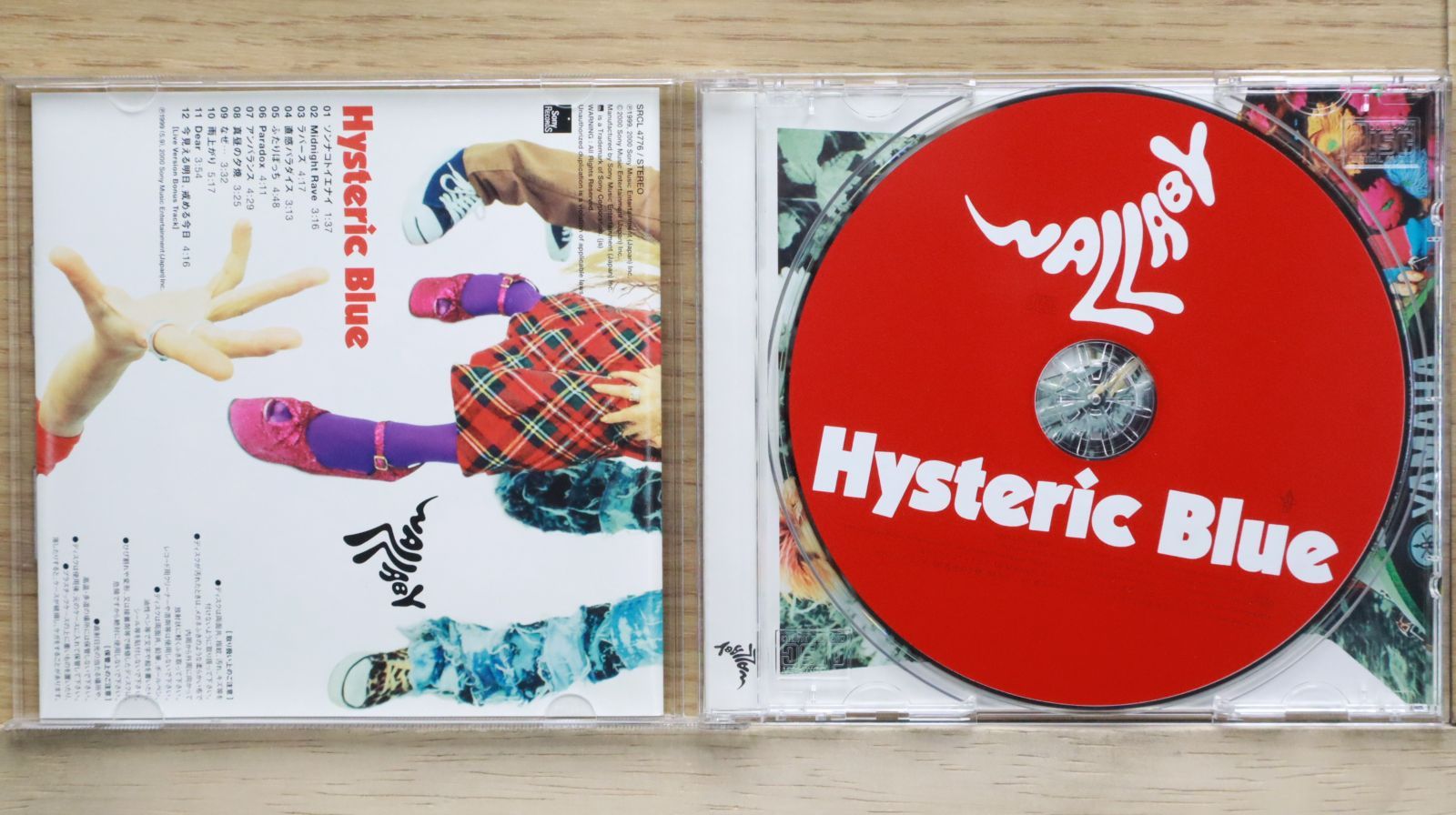 国内盤CD☆ヒステリック・ブルー/Hysteric Blue□ WALLABY 【SRCL4776