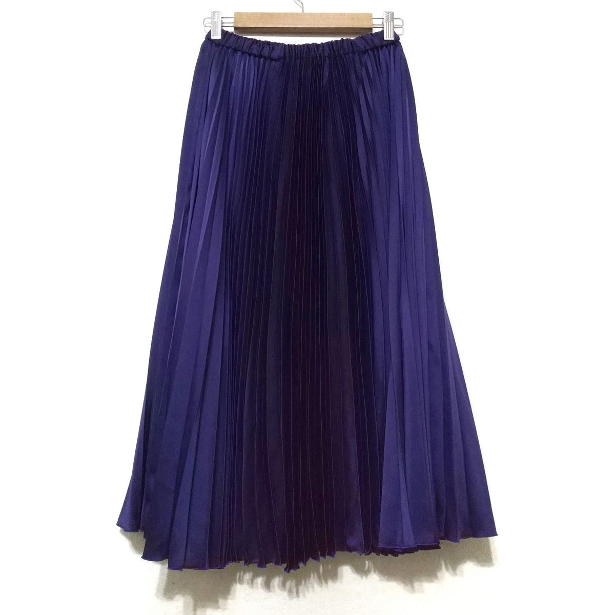 UNITED ARROWS ユナイテッドアローズ ロングスカート サイズ36 S レディース - パープル プリーツ