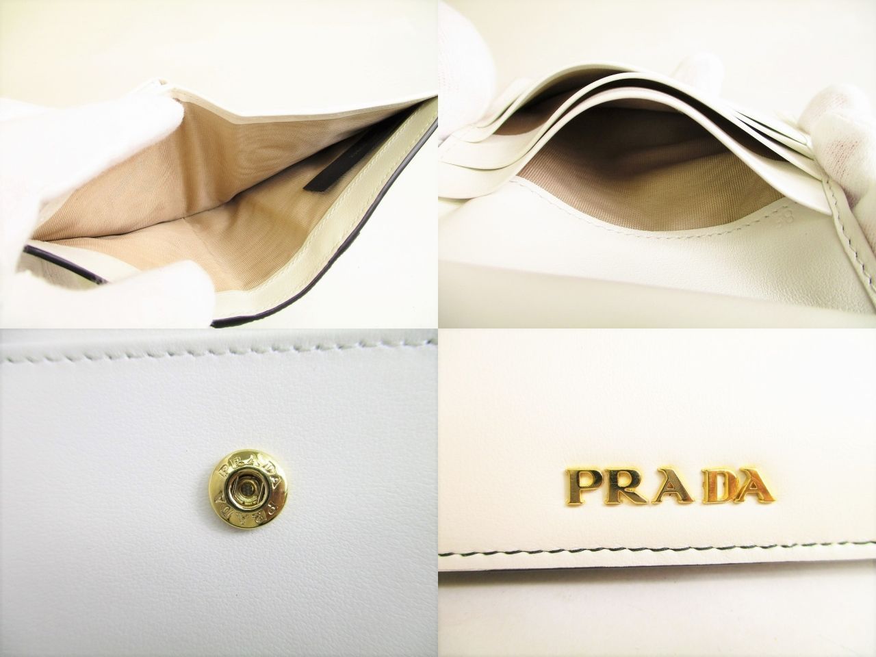 希少】 【未使用保管品】 プラダ PRADA シティカーフ レザー