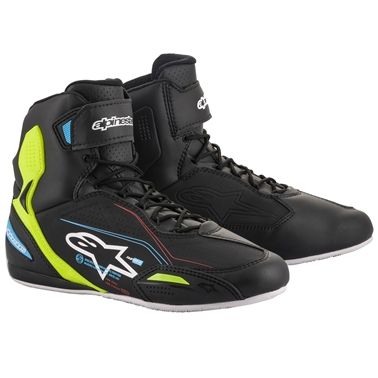 【新品・2営業日で発送】ALPINESTAR アルパインスターズ 【必ず購入前に仕様をご確認下さい】FASTER 3 SHOE1579BK YLF LBL 9:1579 BK YELLOW FLUO LIGHT BLUE 9