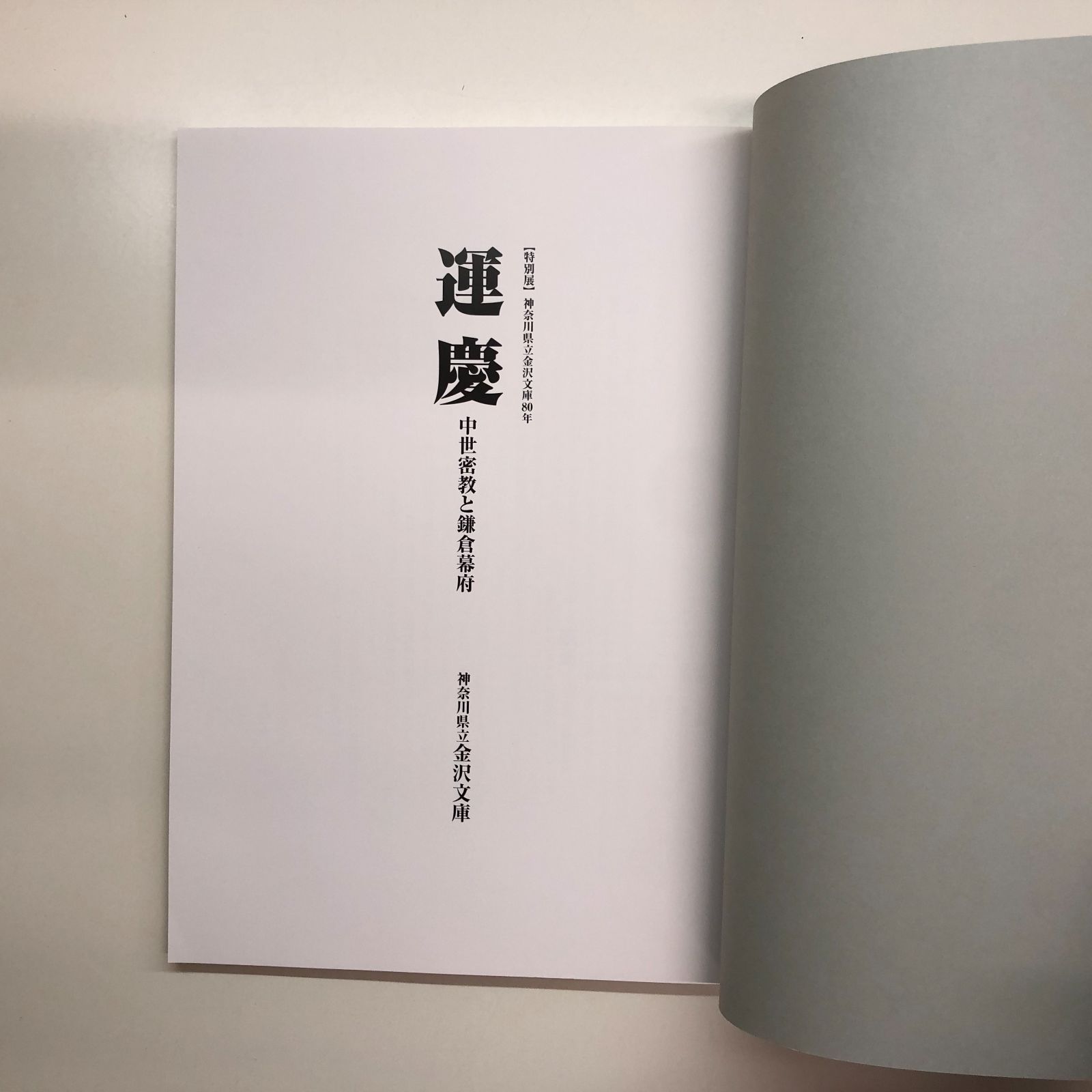 図録　【特別展】神奈川県立金沢文庫80年　運慶　中世密教と鎌倉幕府　　>>G-1-M1056