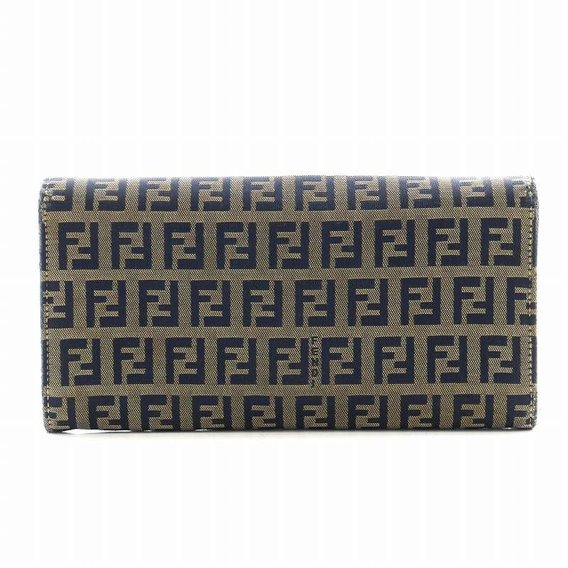 フェンディ FENDI ズッキーノ マンマ 長財布 二つ折り 小銭入れ  