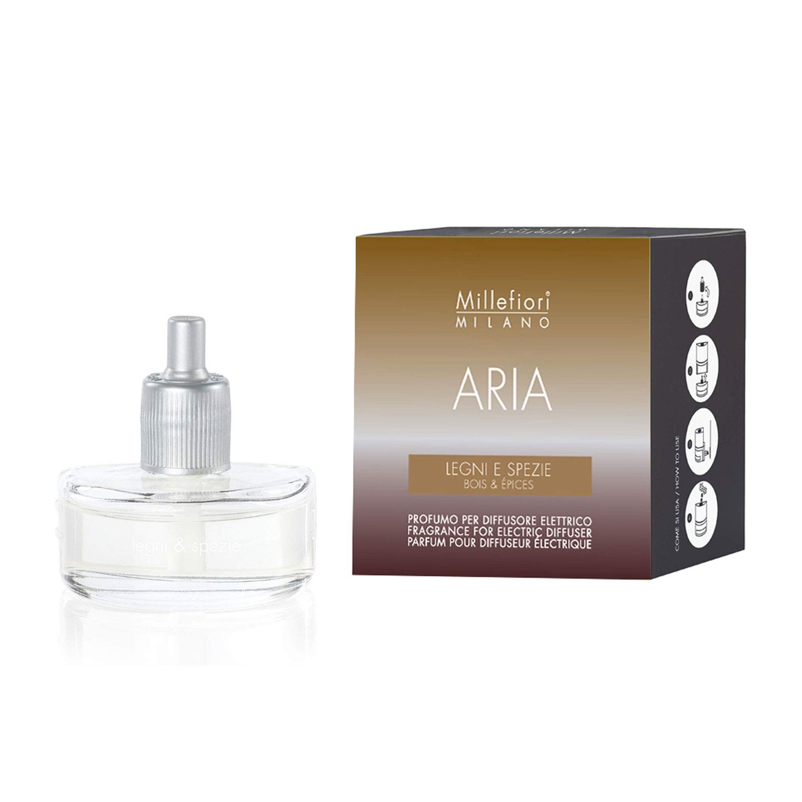 Millefiori ARIA フレグランスディフューザー リフィル プラグイン スパイシーウッド 14RALS