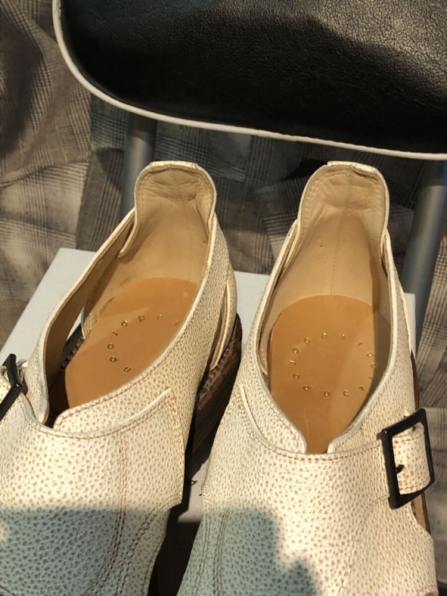 福岡 Post Production HUNT Sandals ポストプロダクションズ ハントサンダル スニーカー レザー ホワイト サイズ3 1|2 HimejiKurozan FK