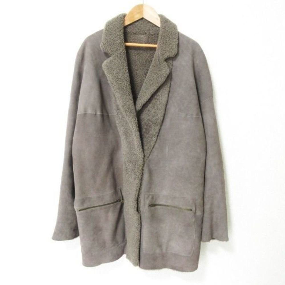 美品 32PARADIS トラントドゥパラディ リバーシブル ムートンコート  