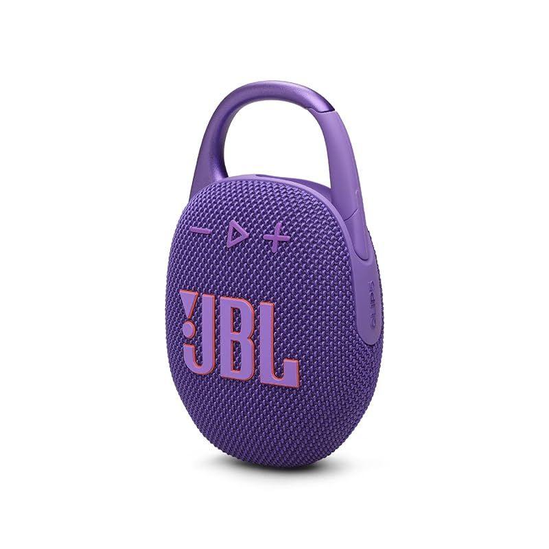 JBL CLIP 5 ポータブルBluetoothスピーカー 防水 防塵 カラビナ コンパクト 軽量 7W RMS 45mm径フルレンジドライバー Auracast機能 パープル 1