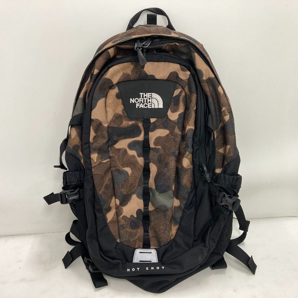 02w20078 ザ ノースフェイス THE NORTH FACE HOT SHOT バックパック カモフラ柄 メンズバッグ ブラウン メンズ 代理店タグあり リュック デイパック NM72302 品