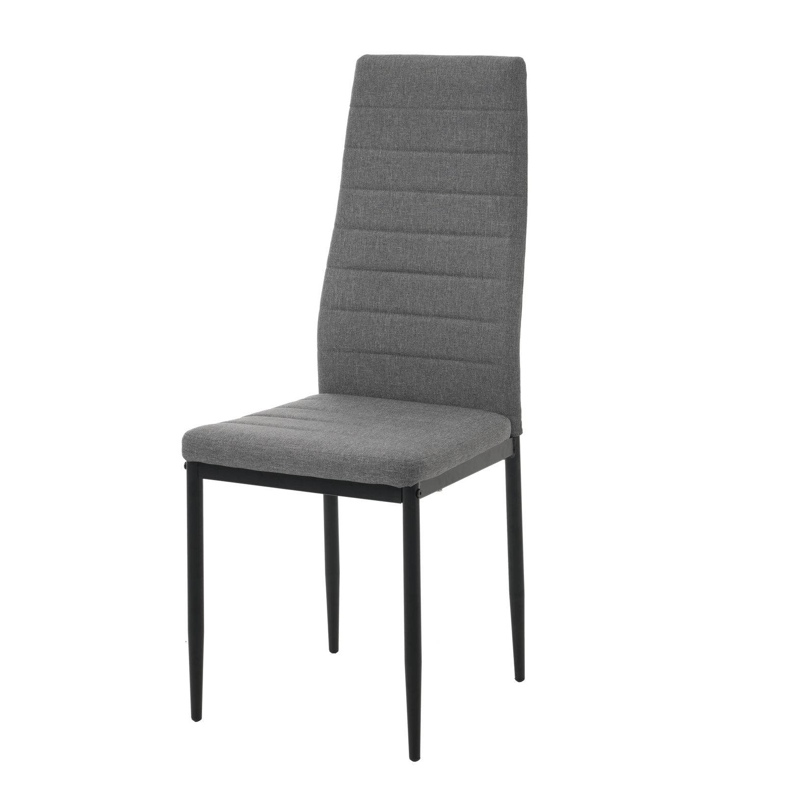 3脚 グレー座面 ブラック脚 ダイニングチェア ファブリック椅子 イス レザー 食卓椅子 レトロ モダン 北欧 コンパクト リビングチェア