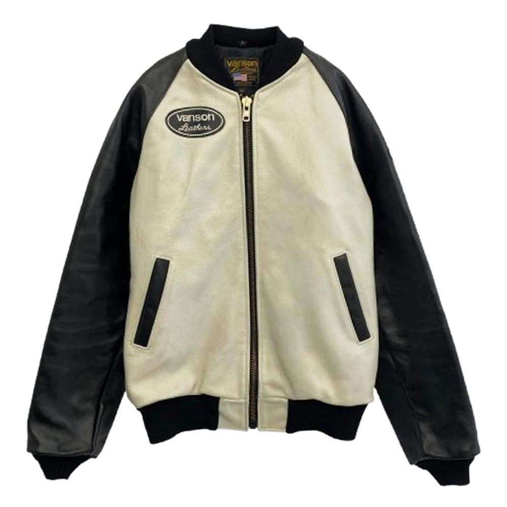 VANSON バンソン TJV 38 LEATHER JACKET ワッペン レザー