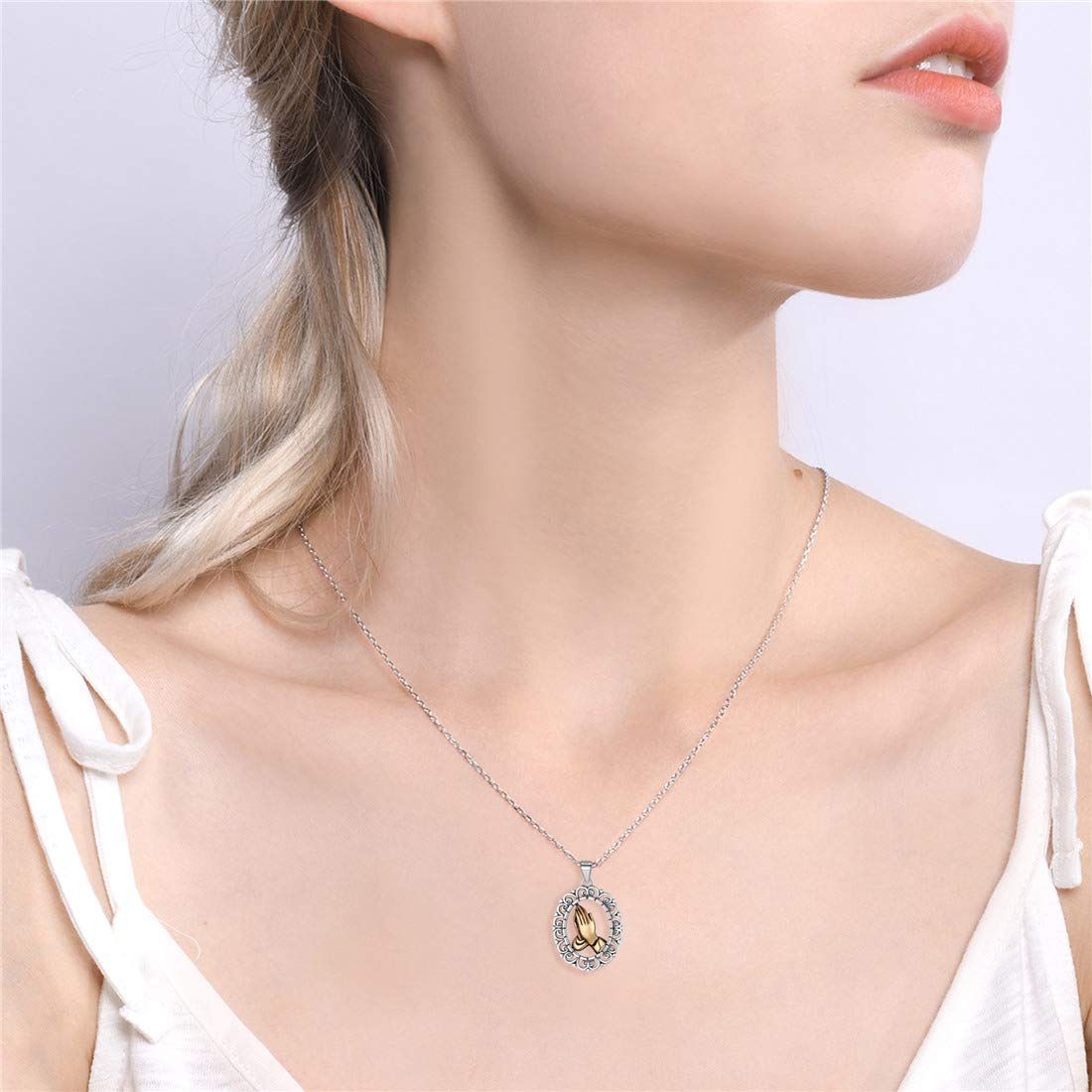 お守り ペンダント メンズ プレイングハンズ アレルギー対応 シルバー925 レディース ネックレス 祈る手 Silver Nofade