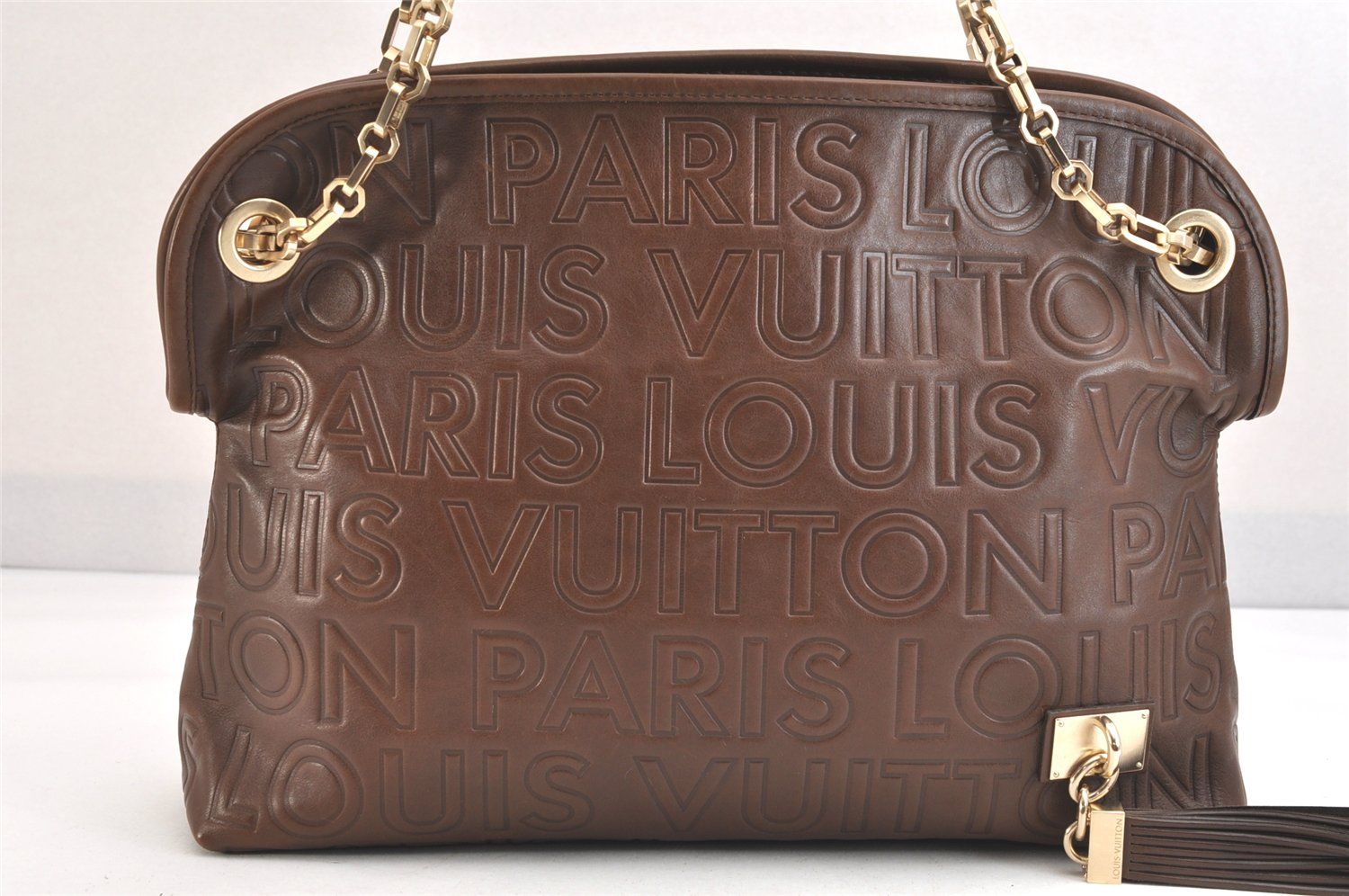 LOUIS VUITTON ルイヴィトン パリスプール ウィッシュ チェーン ショルダーバッグ M95830 ブラウン 2503N