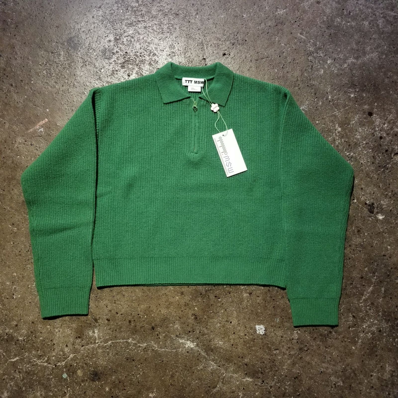 TTT MSW 24aw Zipup knit polo shirt S ティー モダンストリート