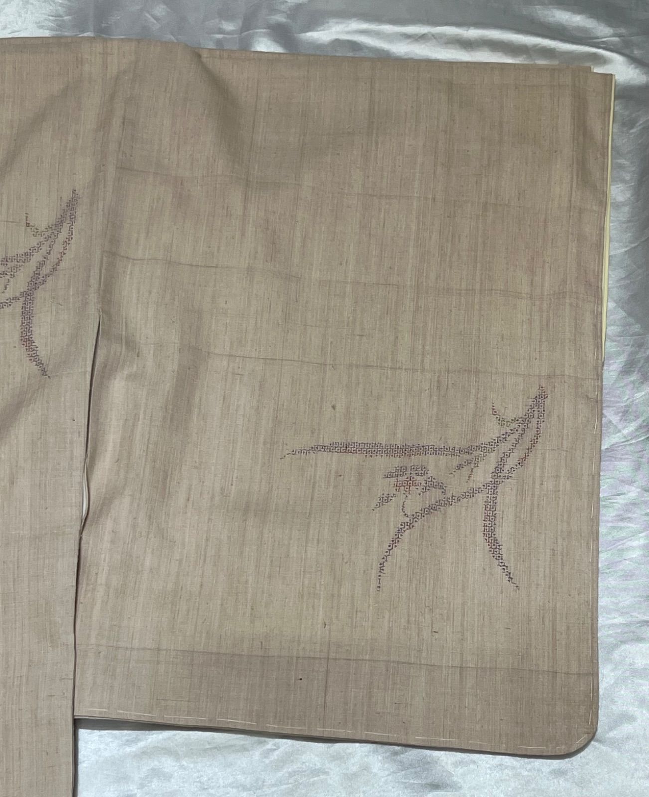 k31☆本場結城紬☆超豪華絢爛綺麗逸品身丈163cm裄丈69cm袷広襟(未使用)