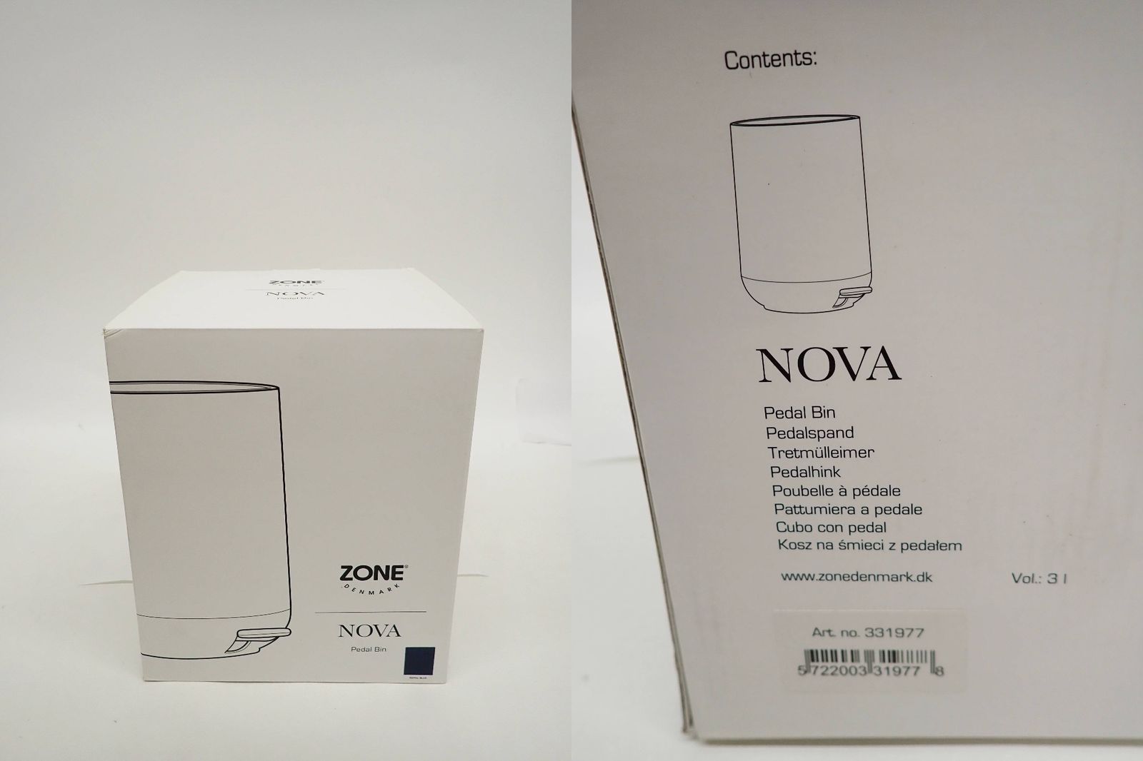Zone Denmark ペダルビン ゴミ箱 NOVA 3L 331977  BLUE ゾーンデンマーク R2506-002 Amazon｜Zone Denmark(ゾーンデンマーク) ペダル式ゴミ箱