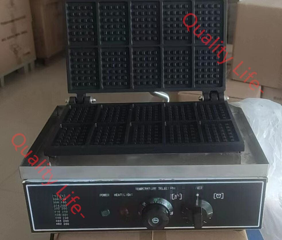長方形 ワッフル マシン 10個焼き ワッフルメーカー 単相１0０V 業務用 厨房機器 飲食店 WWW_KANDAIZUMI_COM