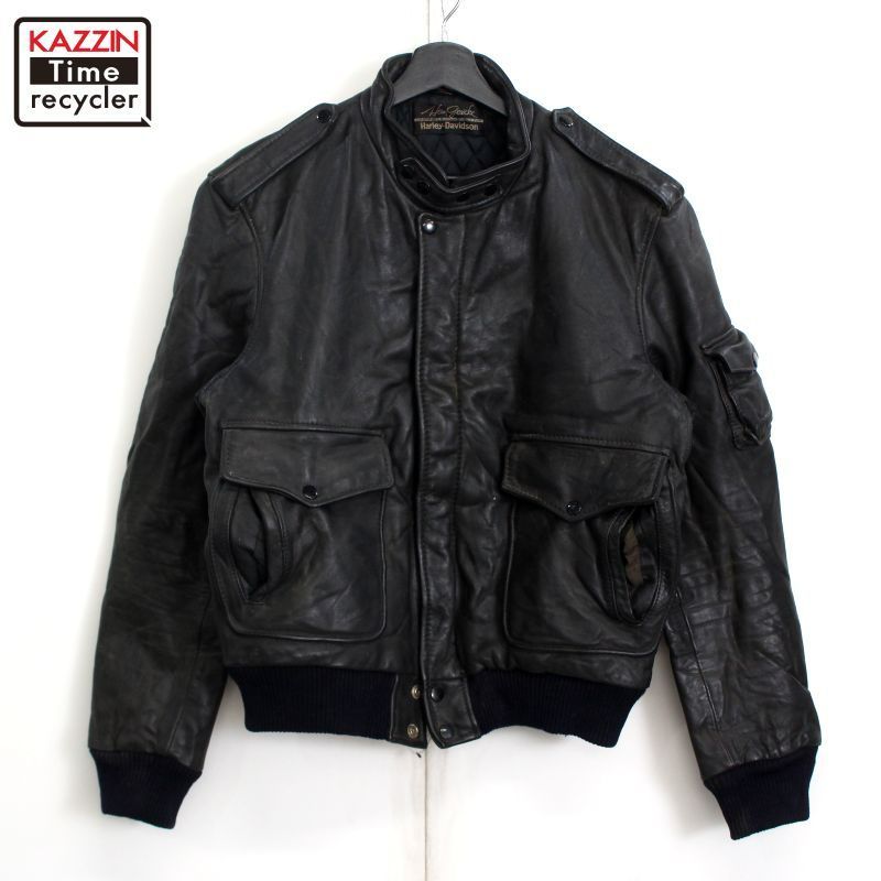 Harley-Davidson ヴィンテージスタイル　レザージャケット 80s 80年代 vintage Harley Davidson ハーレーダビットソン レザー