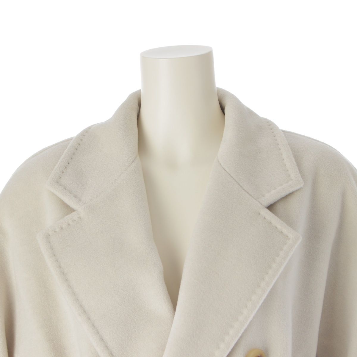 マックスマーラ MADAME カシミヤ ウール ダブルブレスト ベルト  