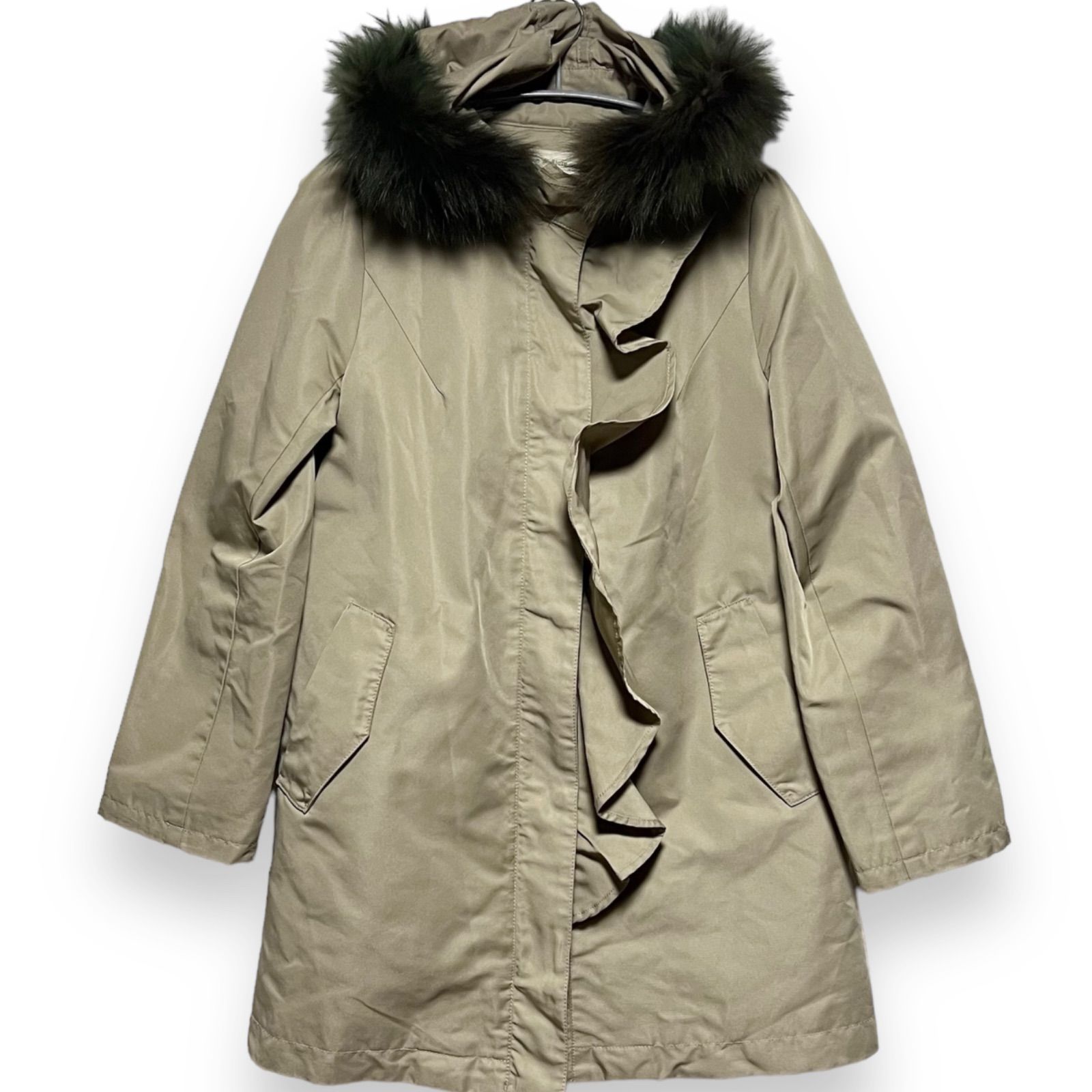 mizutama様 レッセパッセ ファーフード付きダッフルコート グレー