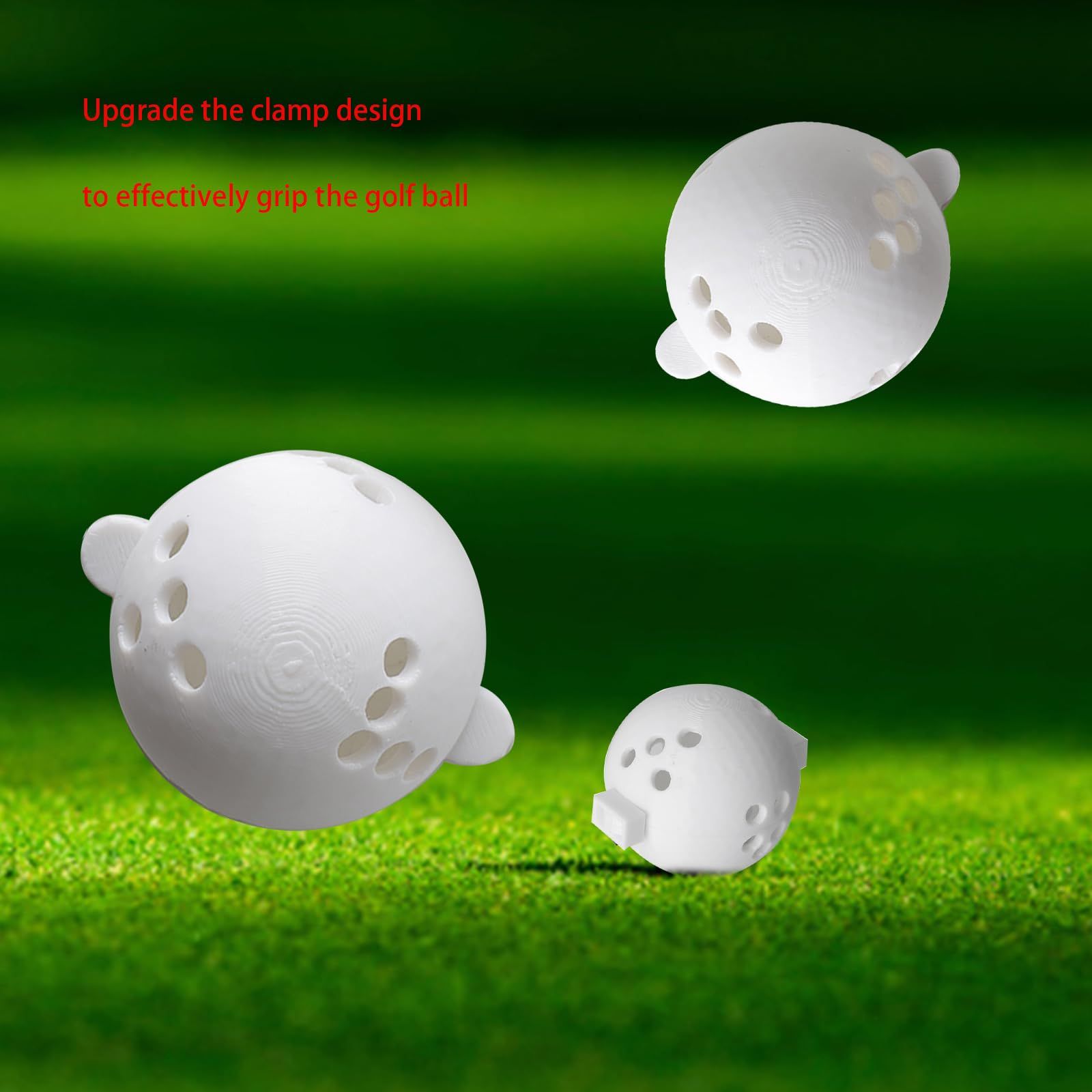 ISDOHS ゴルフボールマーキングテンプレート MLM2PRO用 クリップで簡単マーキング-ホワイト [ホワイト]