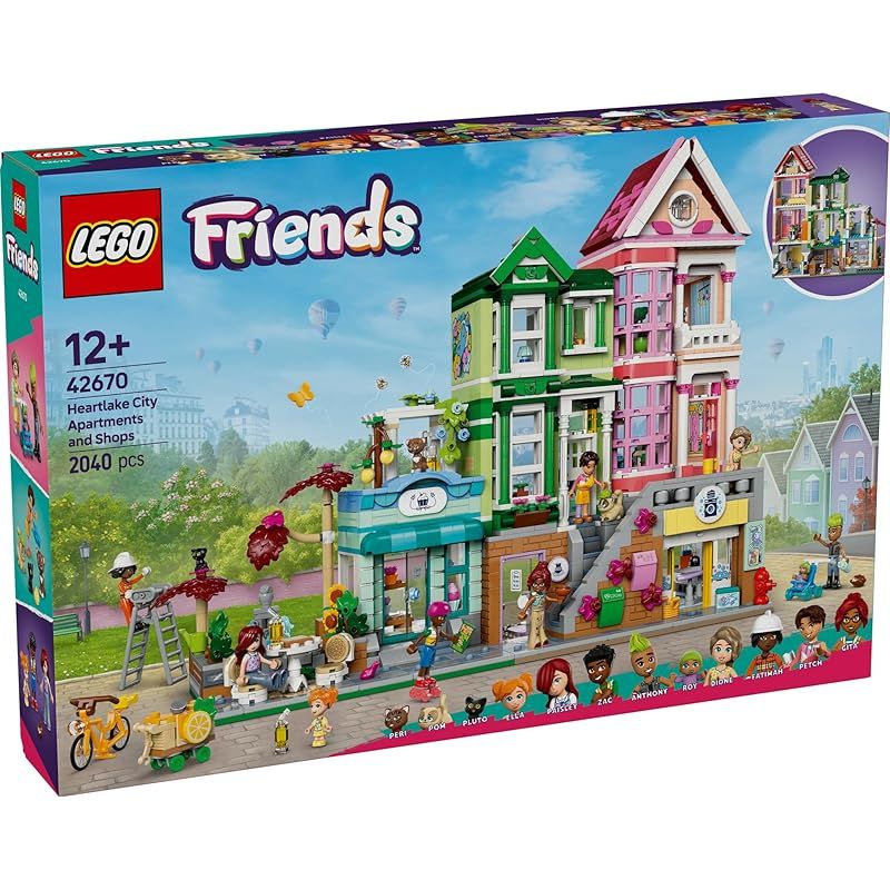レゴ LEGO フレンズ ハートレイクシティのマンションとお店 おもちゃ 玩具 誕生日 プレゼント ブロック 女の子 男の子 子供 12歳 13歳 14歳 小学生 ごっこ遊び おままごと 0