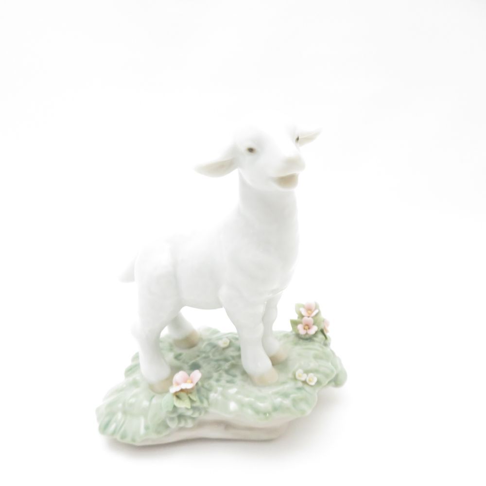 【美品 絶版】LLADRO リヤドロ No.7212『仔羊』 LLADRO リヤドロ No.7212 仔羊 フィギュア フィギュリン 陶器