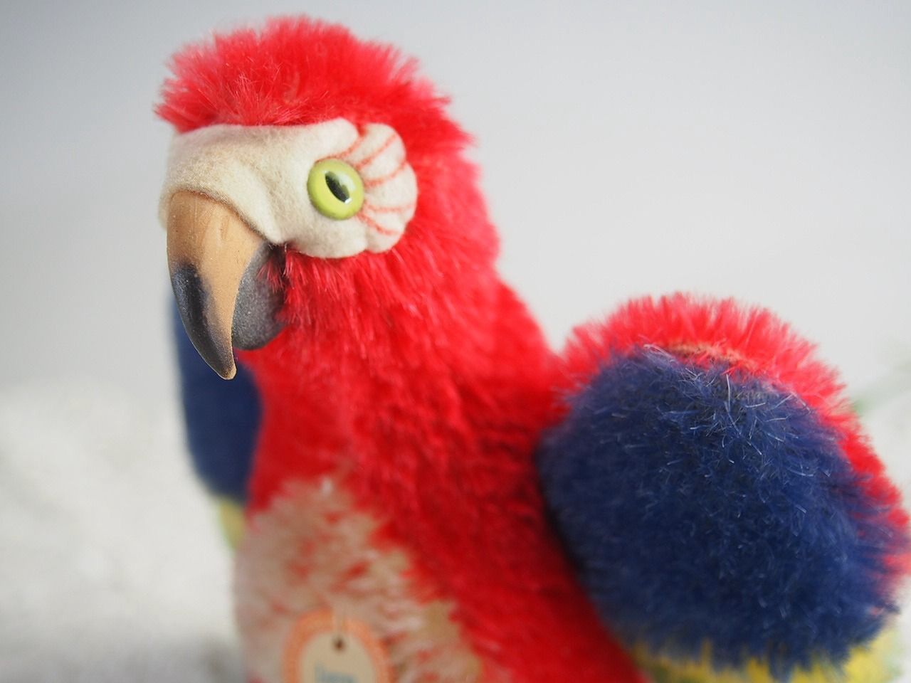 シュタイフ☆Parrot Lora 12cm オールID's完品☆オウムのローラ