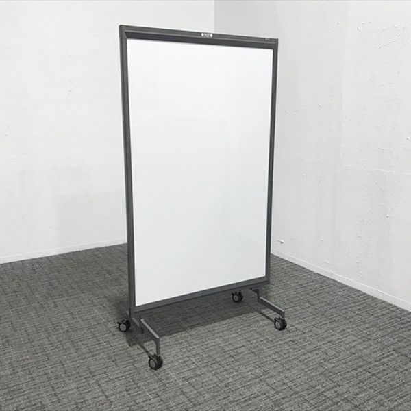 ホワイトボード 脚付 両面式 縦型 クレボ オカムラ グレー