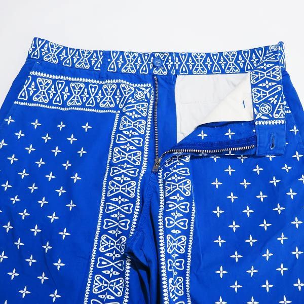 STUSSY ステューシー BANDANA SHORTS バンダナ ショーツ ブルー ショート ハーフ パンツ ボトムス