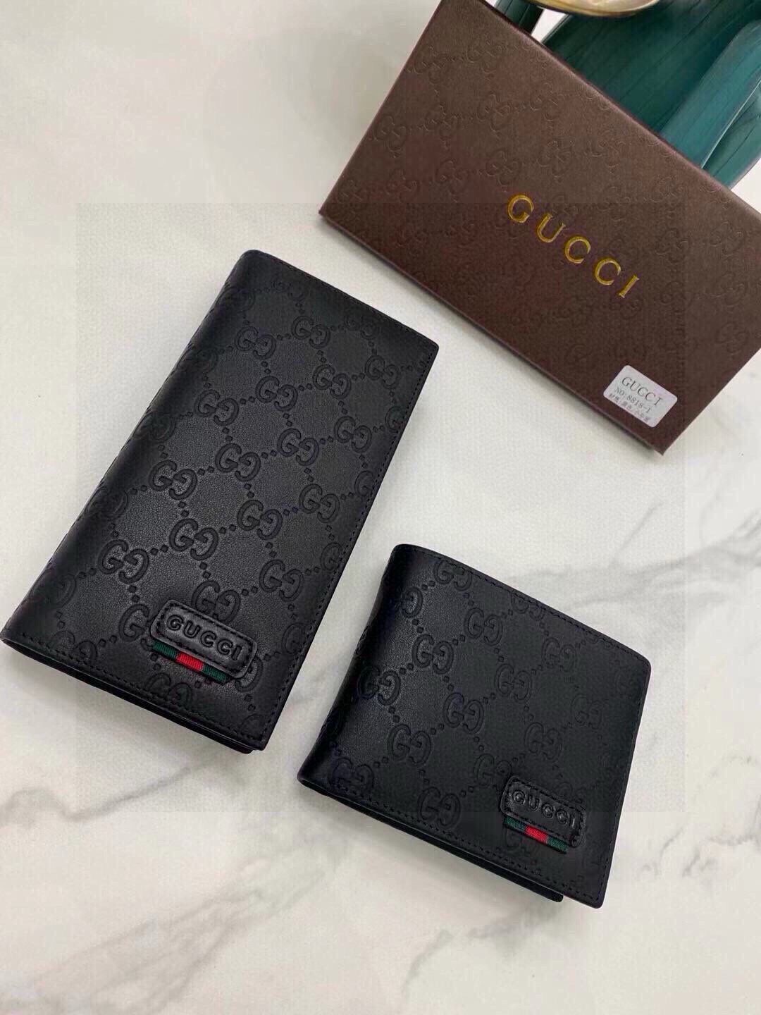 今日 Gucci 8818 メンズウォレット レザー使用 実用的でスタイリッシュなデザイン |