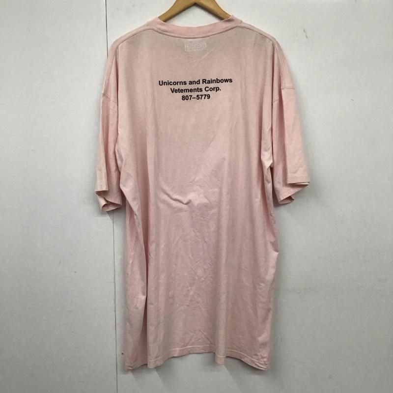 ☆VETEMENTS☆ヴェトモン☆マジックユニコーンTシャツ ピンク VETEMENTS ヴェトモン 21SS マジックユニコーンオーバーサイズ