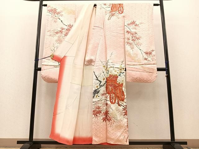 平和屋着物□大正の浮世絵師 竹久夢二 夢二ロマン 振袖 桜咲くくに 暈