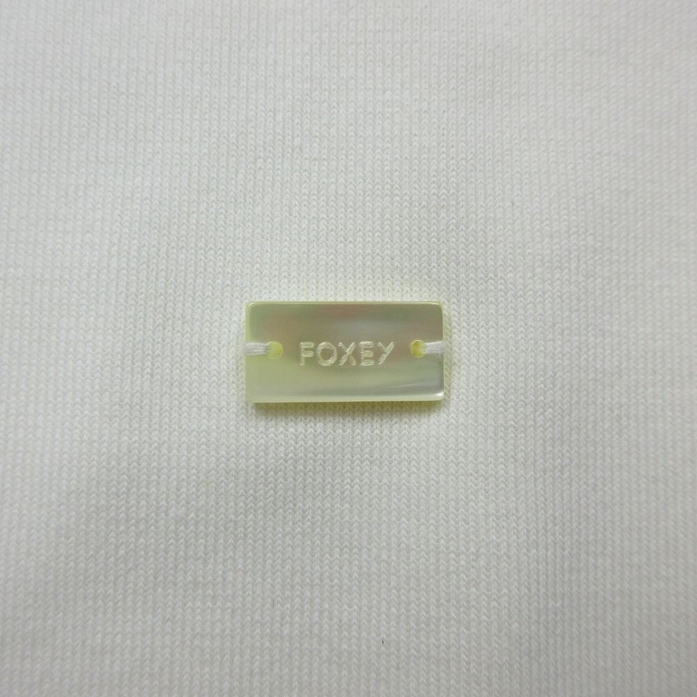FOXEY ホワイト 半袖ニット サイズ40 フォクシー FOXEY 白 半袖 ニット 40 | フォクシー,トップス半袖