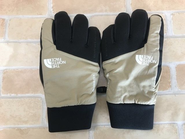 【中古】THE NORTH FACE ノースフェイス 手袋　グローブ　NN62333 ベージュ&ブラック M 44800326