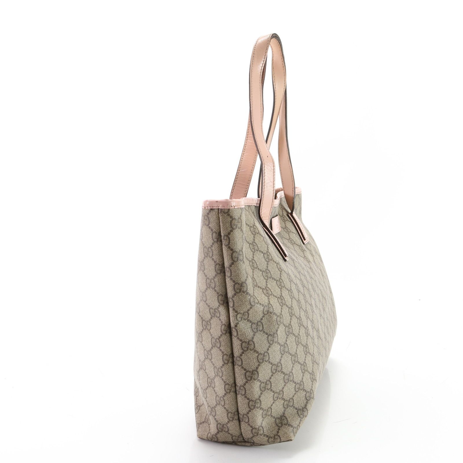 A グッチ トートバッグ GGスプリーム 肩掛け GUCCI グッチ GGスプリーム レザー PVC トートバッグ