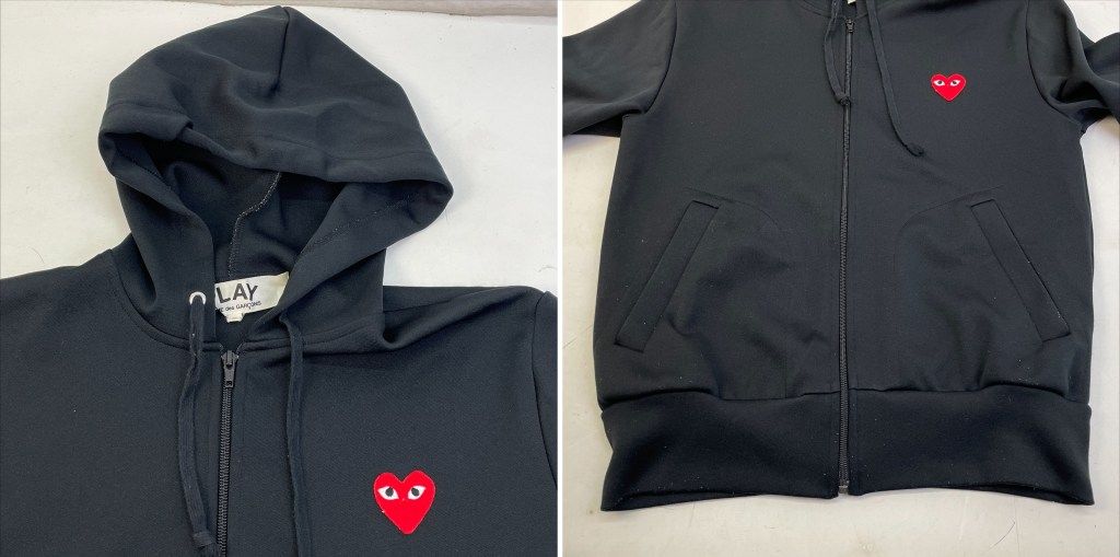 01w-5554 プレイコムデギャルソン PLAY COMME des GARCONS Zip-Up 