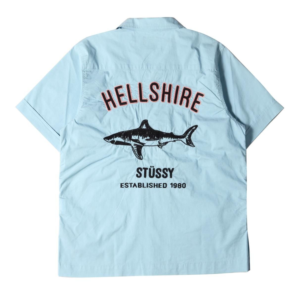 STUSSY シャーク ボーリングシャツ STUSSY ステューシー シャツ サイズ:S シャーク 刺繍 ボーリング