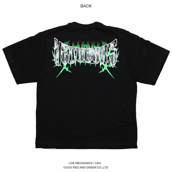 LIVE MECHANICS Tシャツ 半袖 メンズ レディース 春夏用 黒