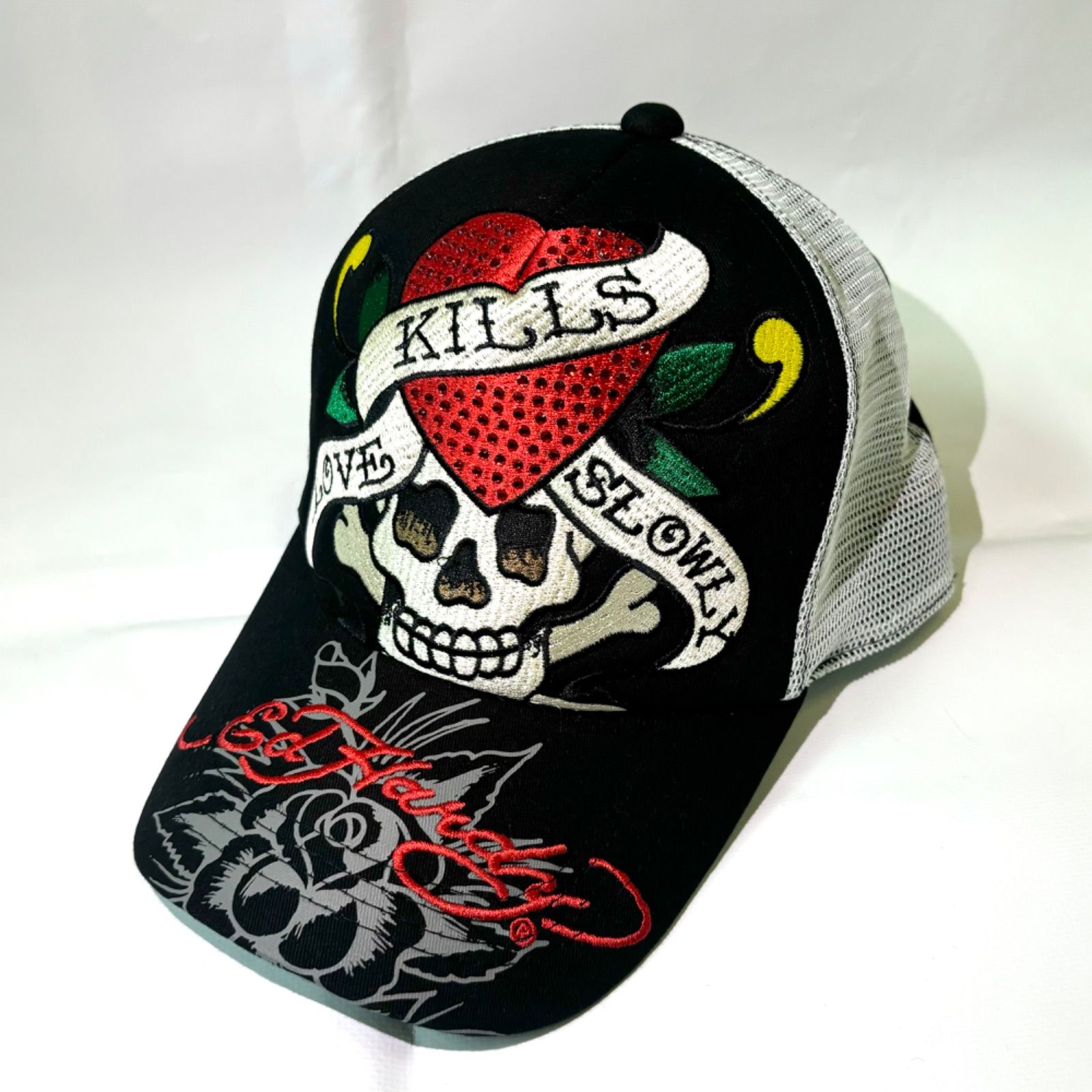 Ed Hardy】メッシュCAP エド・ハーディー 帽子 CAP スカル 骸骨