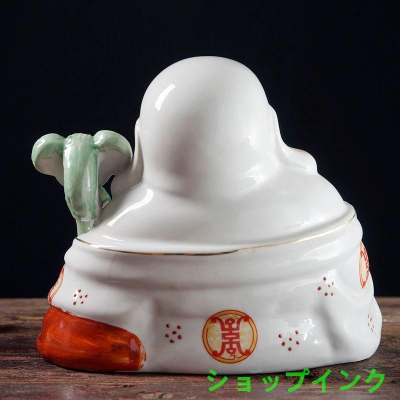 如意弥勒仏像  陶磁器 装飾品 現代工芸品美術品 置物 如意弥勒仏像 陶磁器 装飾品 現代工芸品美術品 置物 - メルカリ