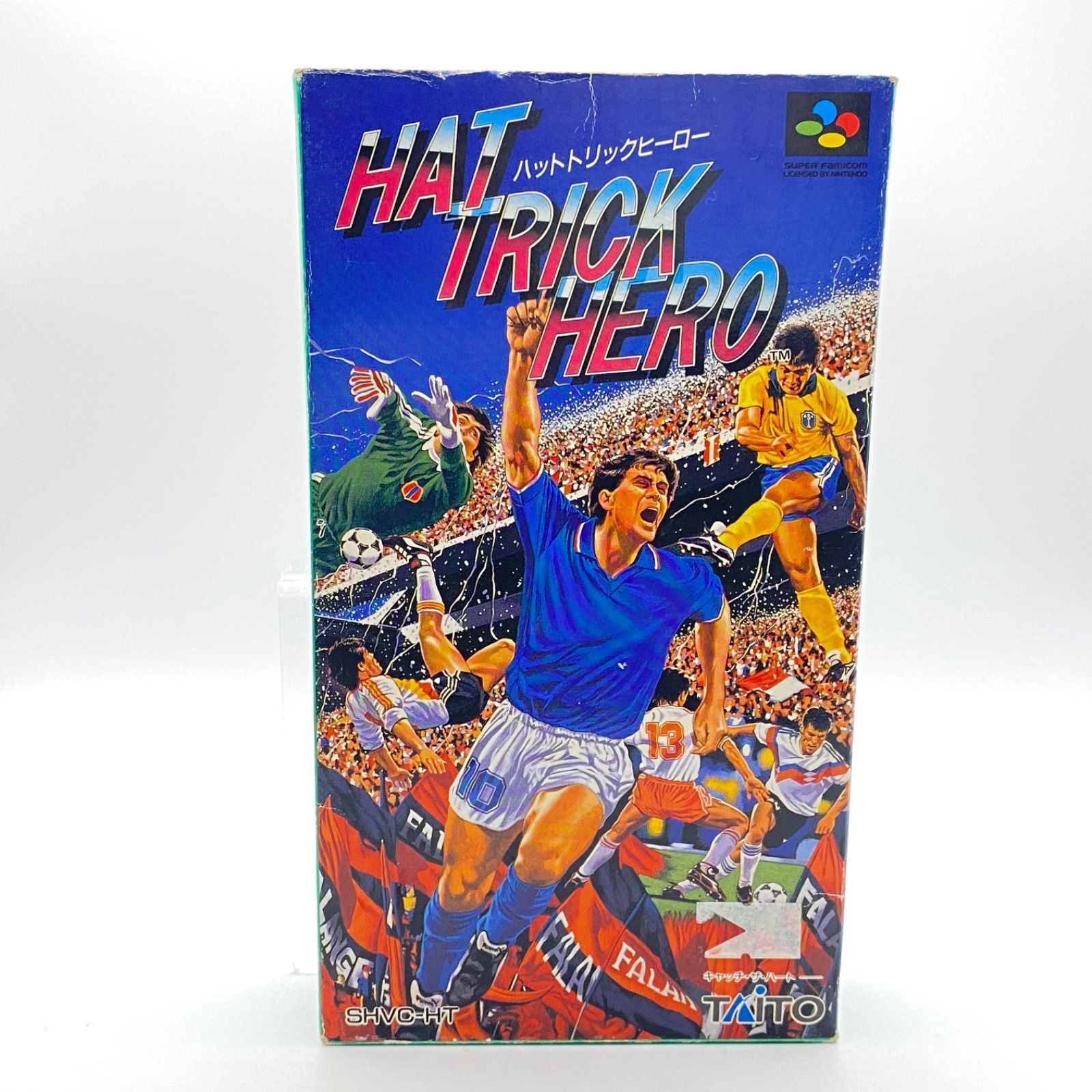 ハットトリックヒーロー スーパーファミコン ソフト 箱あり 記名
