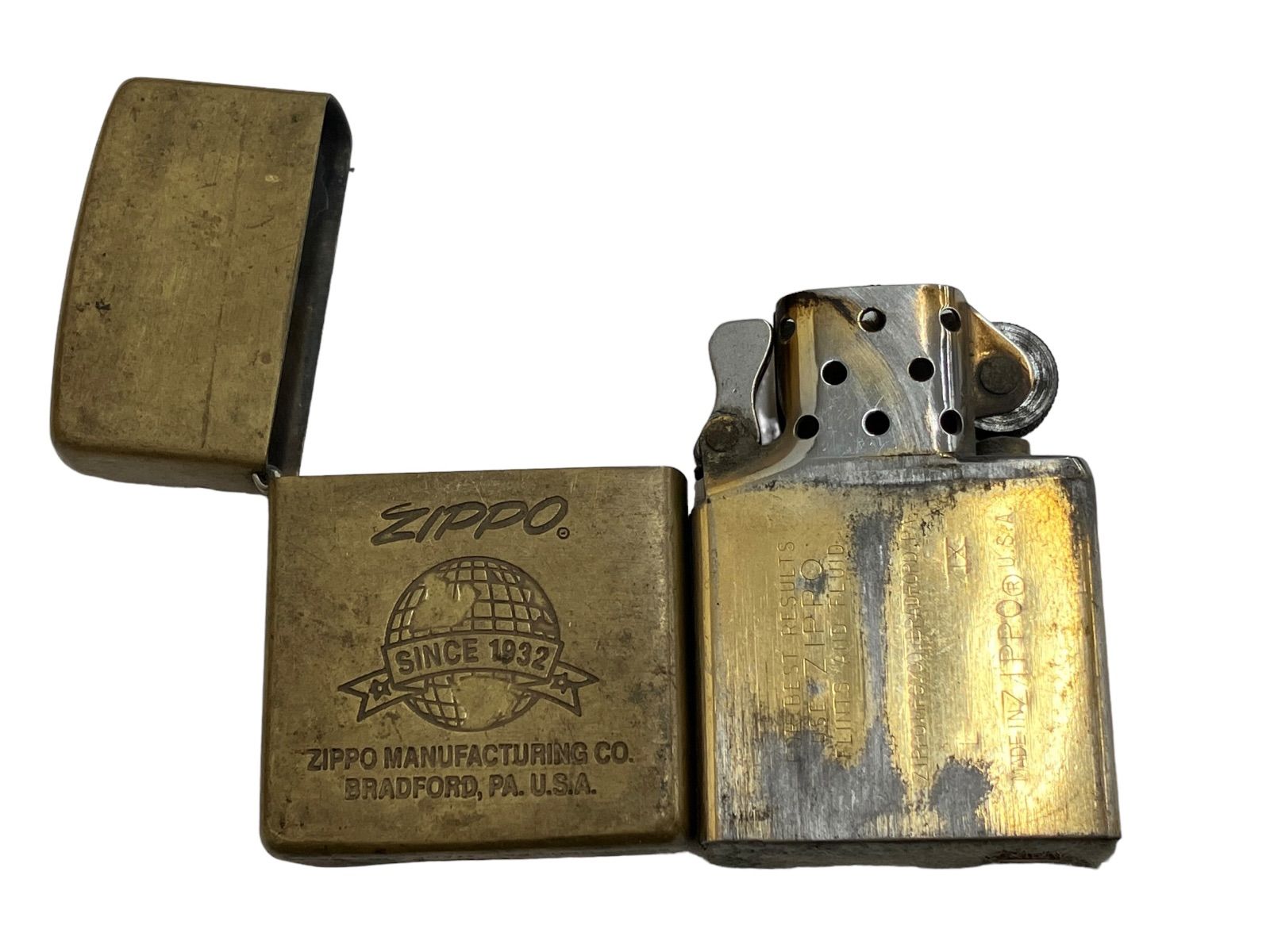 【化物語・エヴァンゲリオン】オイルライター まとめ売り2点 ジッポ 2個まとめ売り ジャンク☆ ZIPPO ライター 2点セット ジッポー