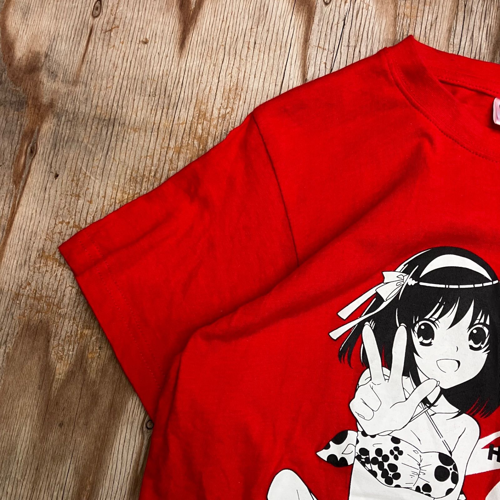 HARUHI SUZUMIYA 涼宮ハルヒ Tシャツ レッド 月刊少年エース